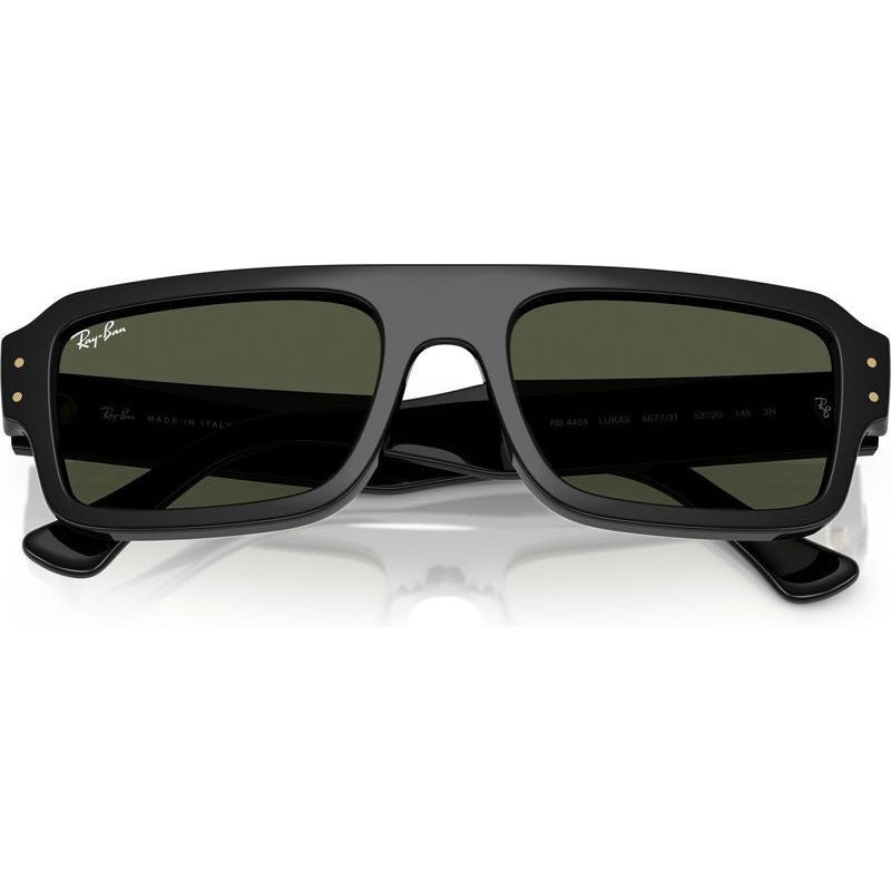 Flacko RB4454, Black/Green Glass Lenses 56 Eye Size
