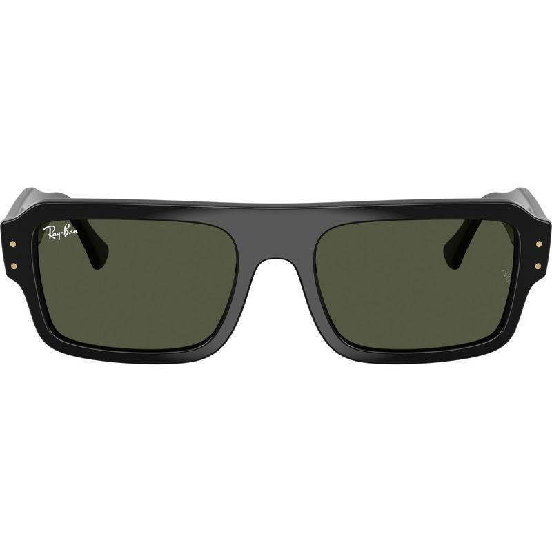 Flacko RB4454, Black/Green Glass Lenses 56 Eye Size