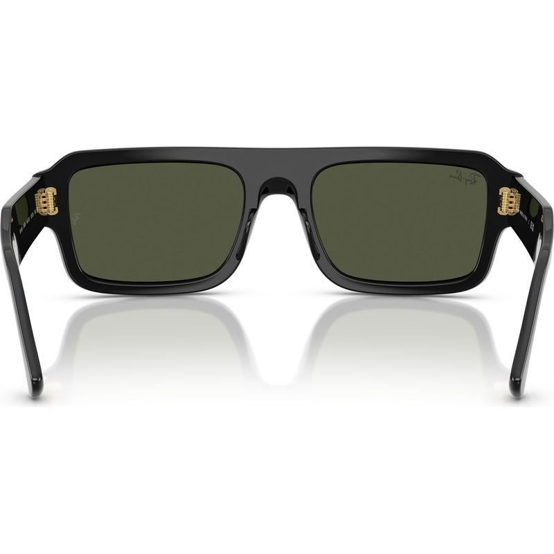 Flacko RB4454, Black/Green Glass Lenses 56 Eye Size