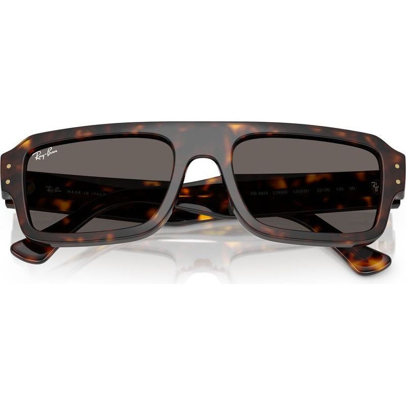 Flacko RB4454, Havana/Dark Grey Glass Lenses 56 Eye Size