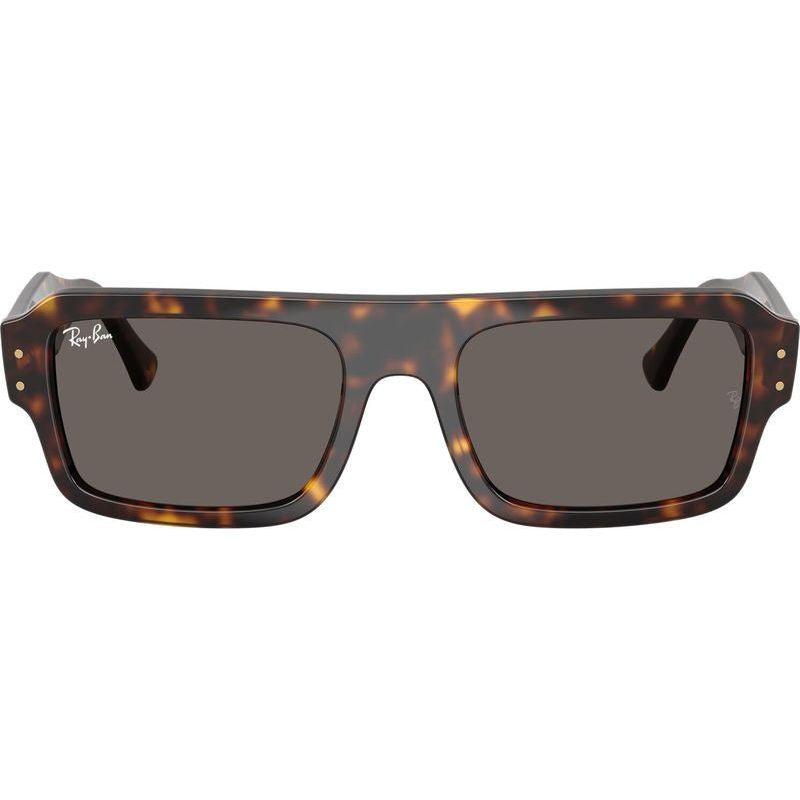Flacko RB4454, Havana/Dark Grey Glass Lenses 56 Eye Size