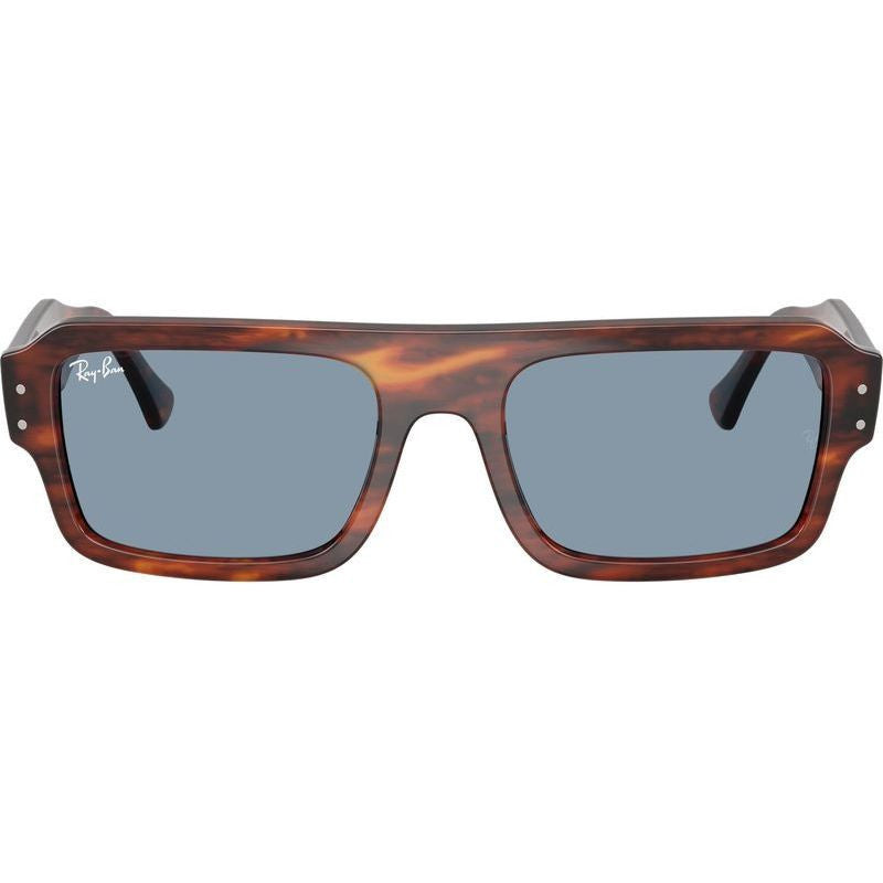 Flacko RB4454, Striped Havana/Blue Glass Lenses 56 Eye Size