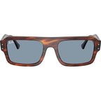 Flacko RB4454, Striped Havana/Blue Glass Lenses 56 Eye Size