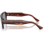 Flacko RB4454, Striped Havana/Blue Glass Lenses 56 Eye Size