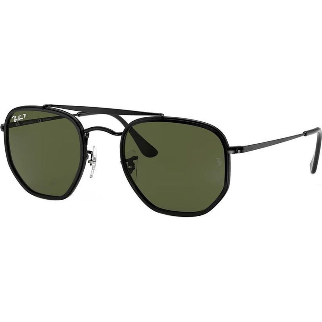 Marshal II RB3648M, Black/Green Polarised Glass Lenses