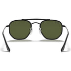 Marshal II RB3648M, Black/Green Polarised Glass Lenses
