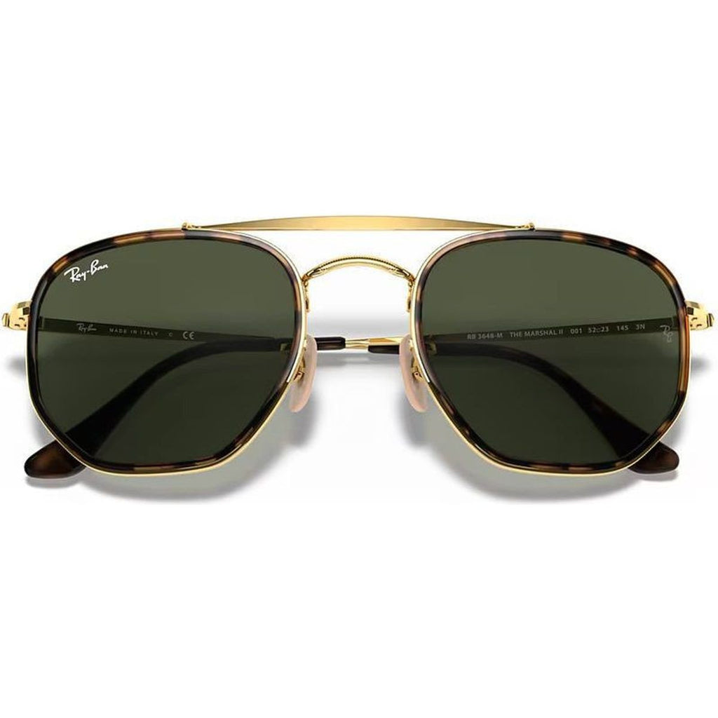 Marshal II RB3648M, Gold/Green Glass Lenses
