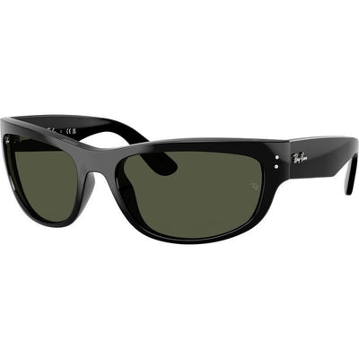 Mega Balorama RB2289, Black/Green Glass Lenses 63 Eye Size