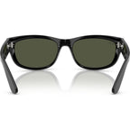 Mega Balorama RB2289, Black/Green Glass Lenses 63 Eye Size