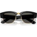 Mega Clubmaster RB0316S, Black on Arista/Dark Grey Glass Lenses 53 Eye Size
