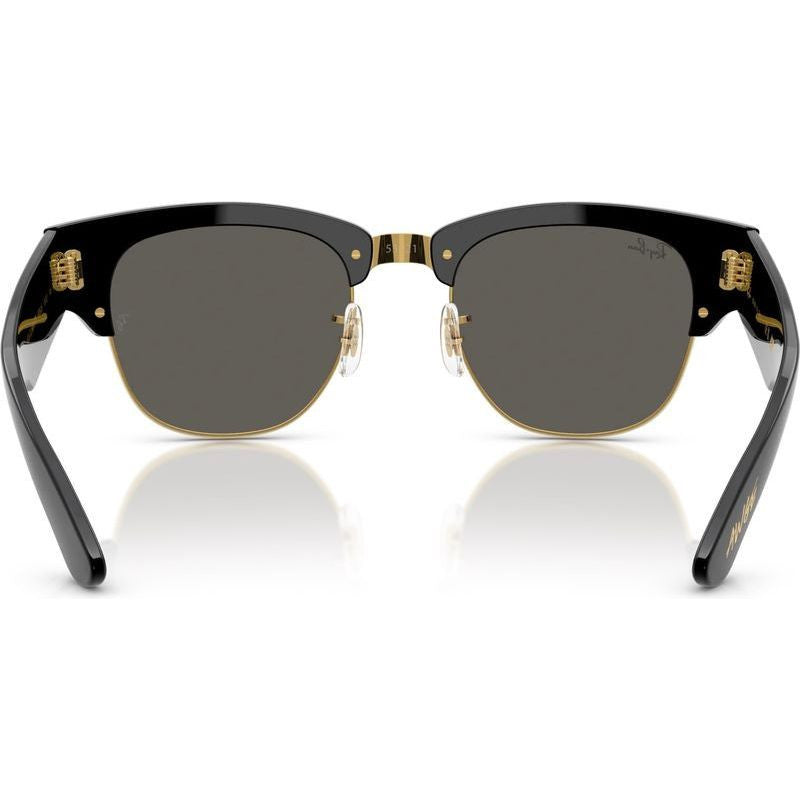 Mega Clubmaster RB0316S, Black on Arista/Dark Grey Glass Lenses 53 Eye Size