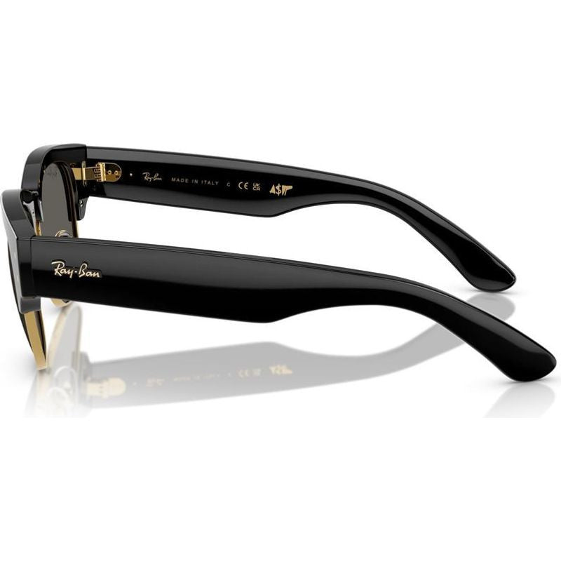 Mega Clubmaster RB0316S, Black on Arista/Dark Grey Glass Lenses 53 Eye Size