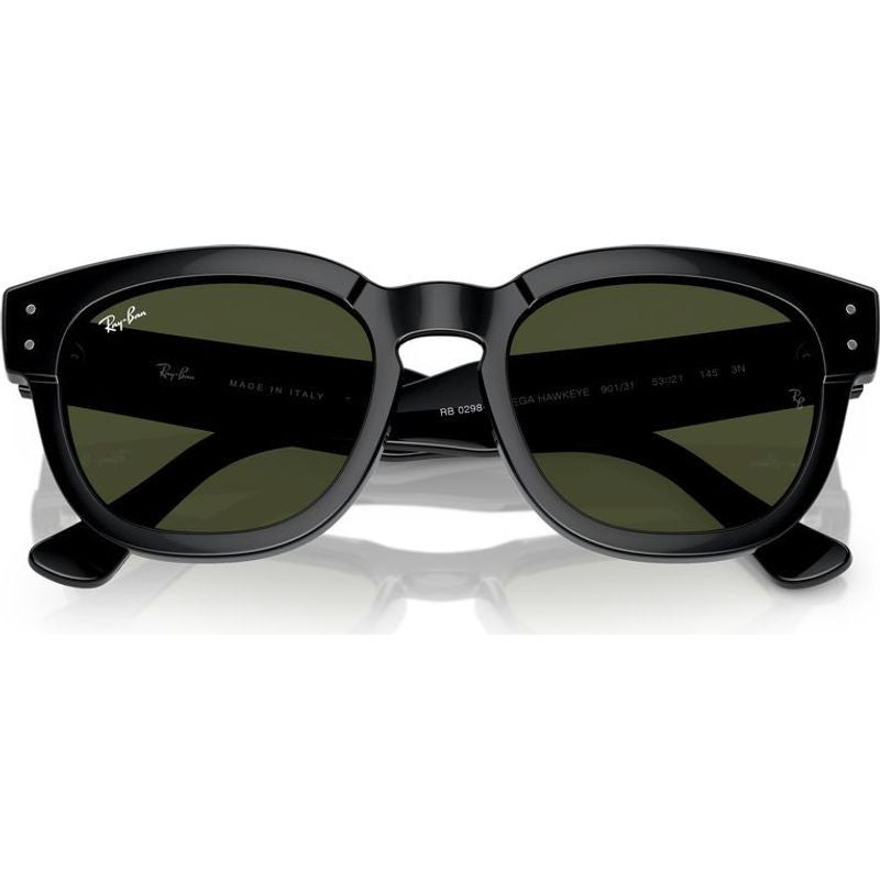 Mega Hawkeye RB0298S, Black/Green Glass Lenses