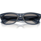 Mega Wayfarer II RB0832S, Transparent Dark Blue/Grey Clear Gradient Glass Lenses