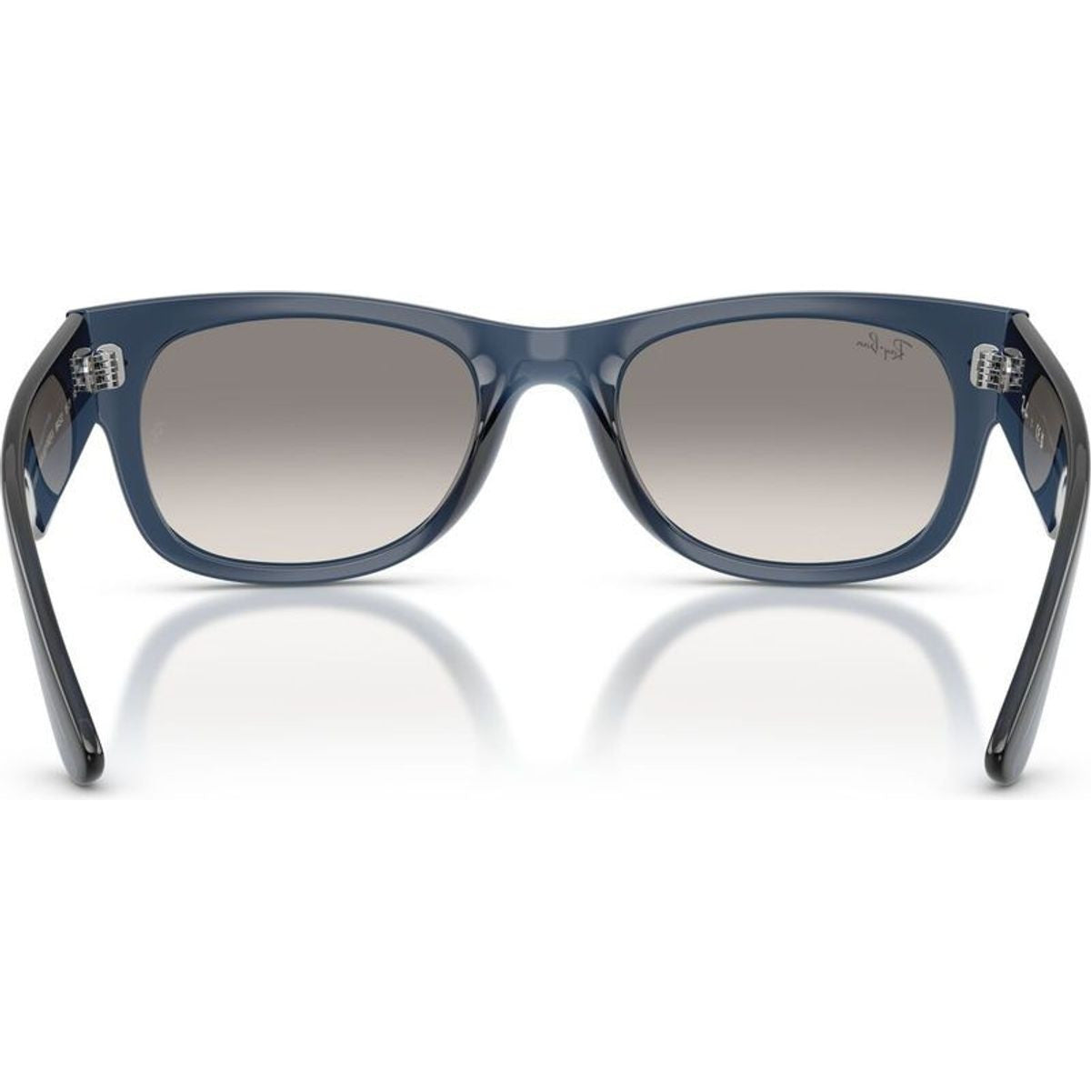 Mega Wayfarer II RB0832S, Transparent Dark Blue/Grey Clear Gradient Glass Lenses