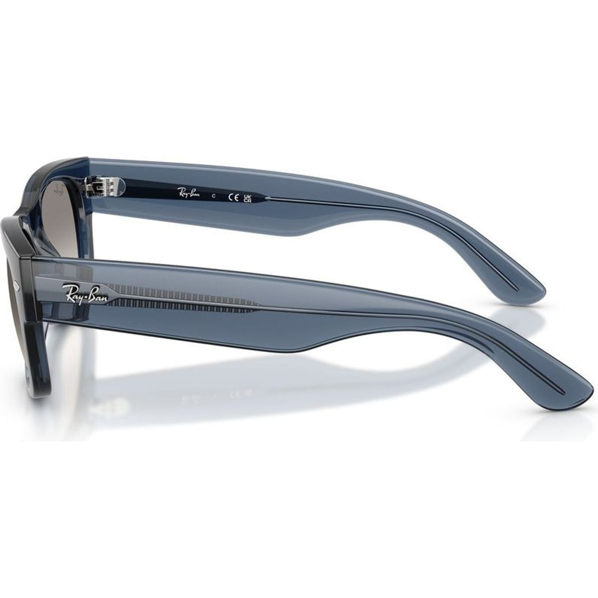 Mega Wayfarer II RB0832S, Transparent Dark Blue/Grey Clear Gradient Glass Lenses