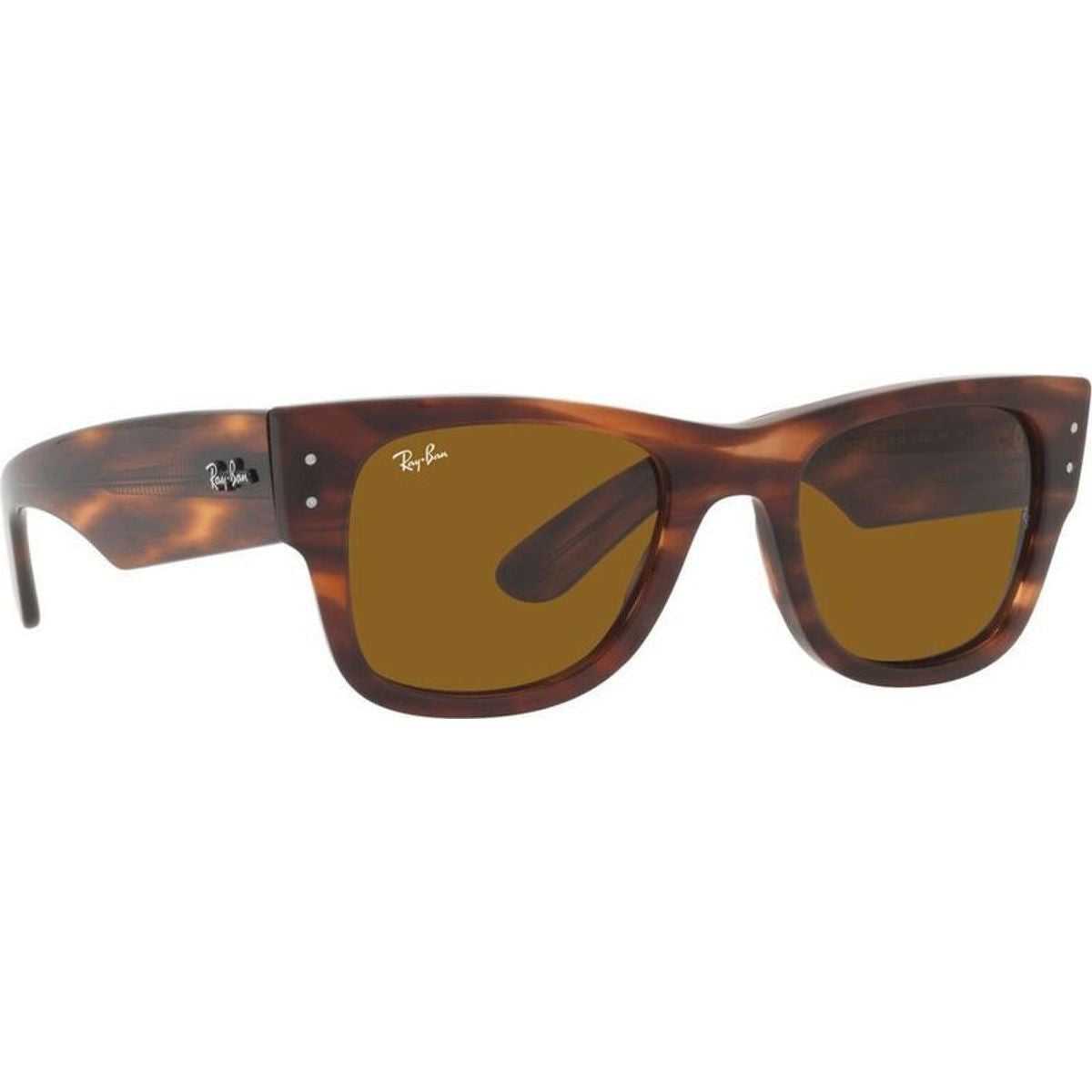 Mega Wayfarer RB0840S, Striped Havana/Brown Glass Lenses