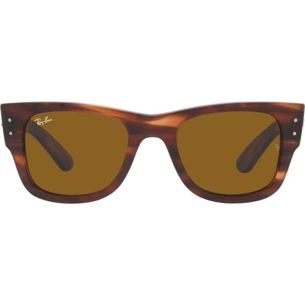 Mega Wayfarer RB0840S, Striped Havana/Brown Glass Lenses