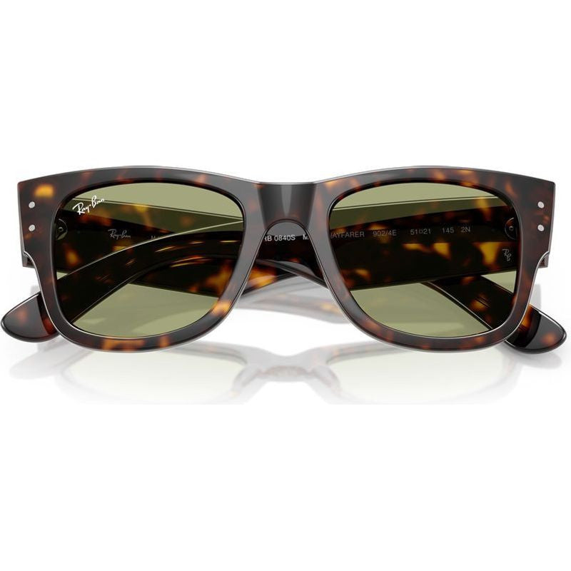 Ray-Ban Mega Wayfarer RB0840S Sunglasses Havana/Bottle Green
