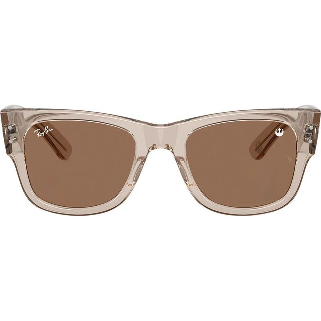 Mega Wayfarer RB0840S, Transparent Light Brown/Dark Brown Glass Lenses