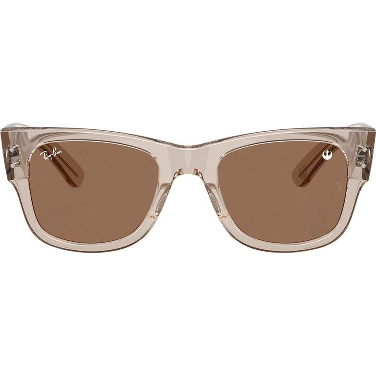 Mega Wayfarer RB0840S, Transparent Light Brown/Dark Brown Glass Lenses