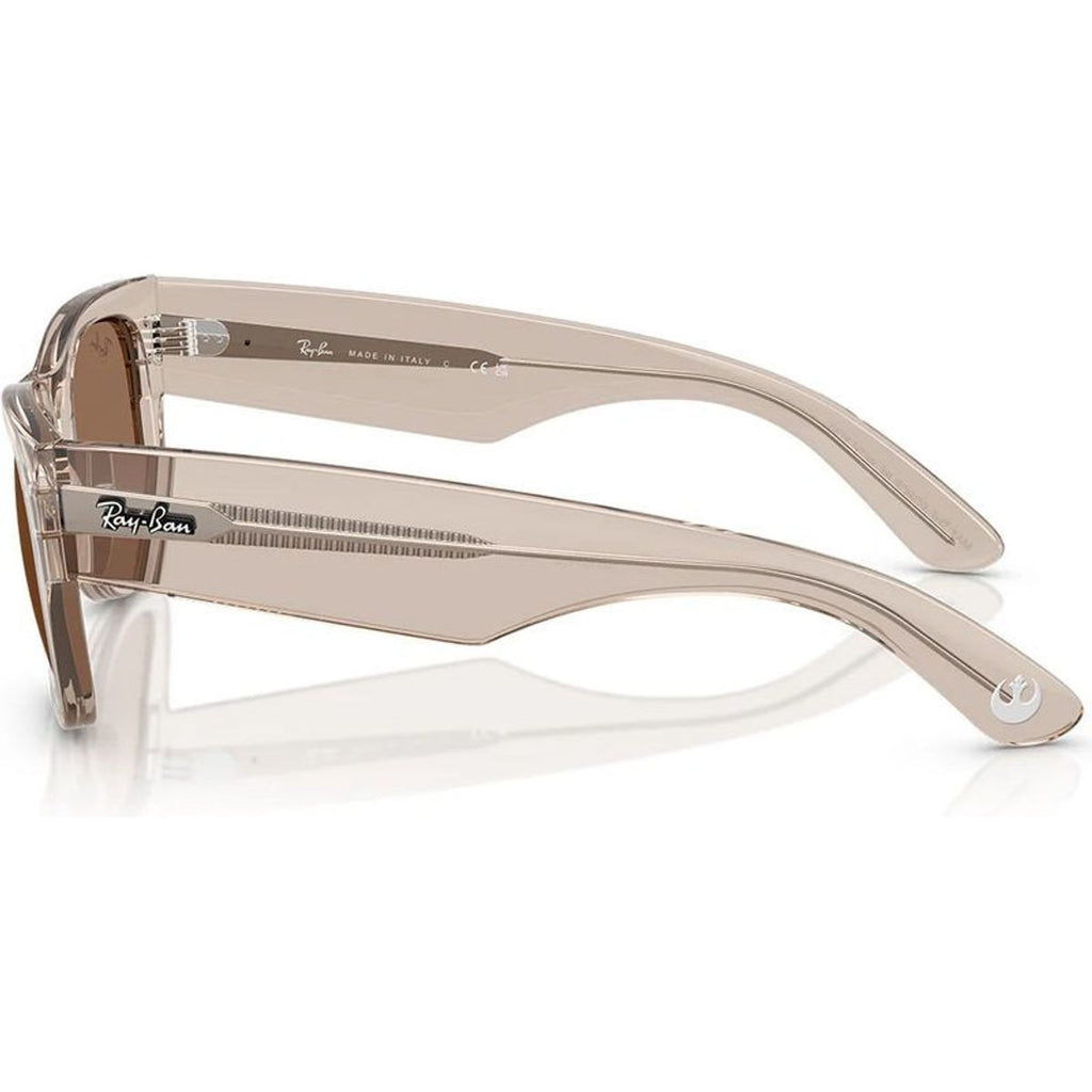 Mega Wayfarer RB0840S, Transparent Light Brown/Dark Brown Glass Lenses