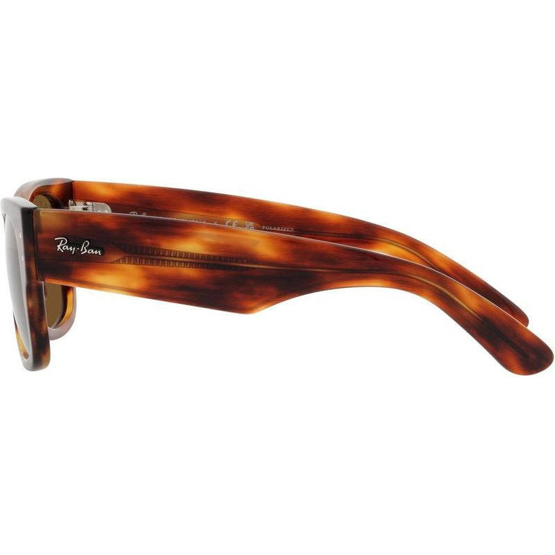 Mega Wayfarer RB0840S, Striped Havana/Brown Polarised Glass Lenses