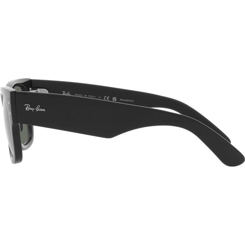 Mega Wayfarer RB0840SF, Black/Green Polarised Glass Lenses