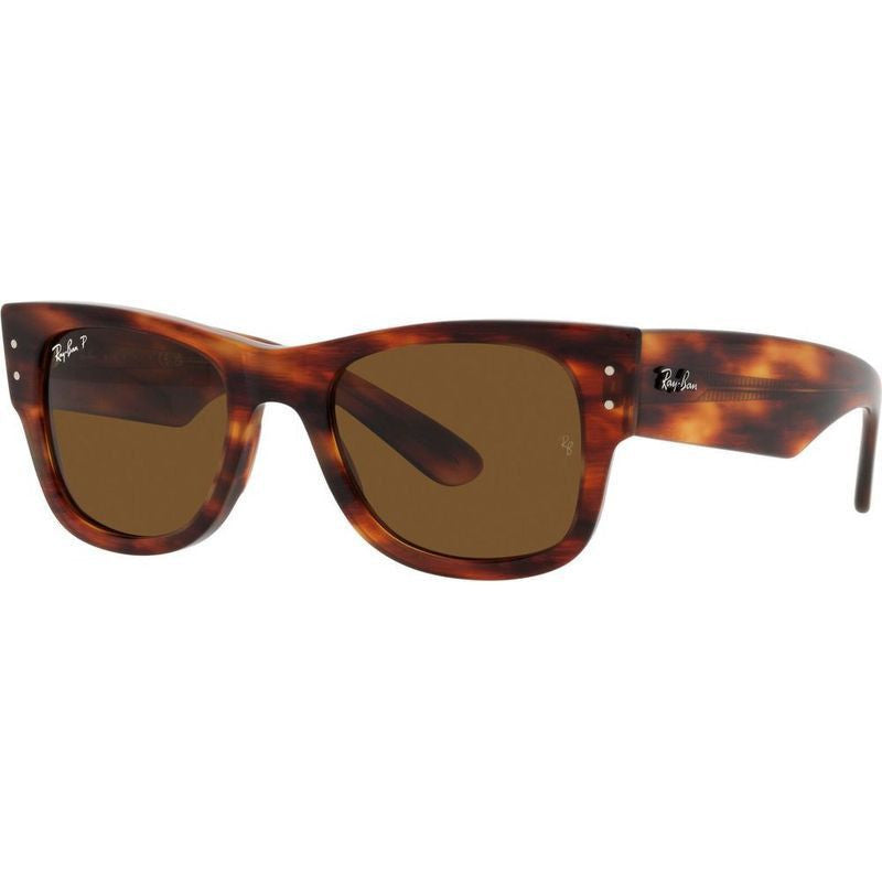 Mega Wayfarer RB0840SF, Striped Havana/Brown Polarised Glass Lenses
