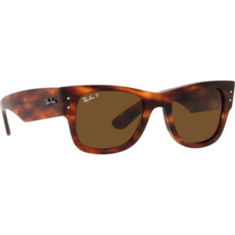 Mega Wayfarer RB0840SF, Striped Havana/Brown Polarised Glass Lenses