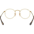 Round Metal RX3447V, Gold/Clear Lenses 50 Eye Size