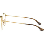 Round Metal RX3447V, Gold/Clear Lenses 50 Eye Size