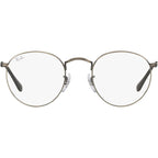 Round Metal RX3447V, Gunmetal/Clear Lenses 50 Eye Size