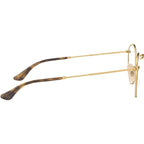 Round Metal RX3447V, Havana on Gold/Clear Lenses 50 Eye Size