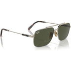 Michael Titanium RB8096, Arista Gold/Green Glass Lenses