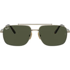 Michael Titanium RB8096, Arista Gold/Green Glass Lenses