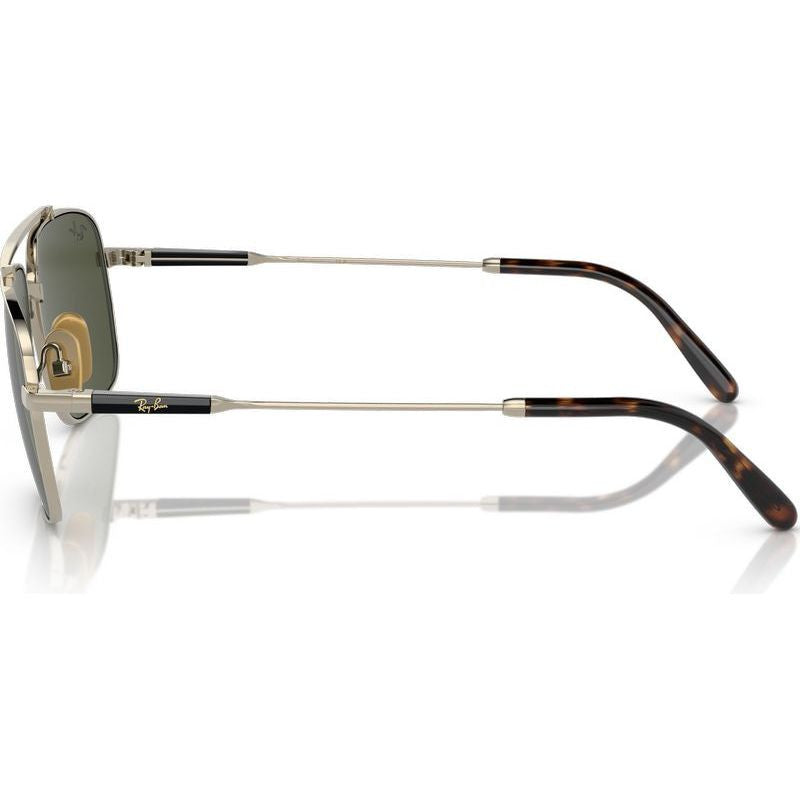 Michael Titanium RB8096, Arista Gold/Green Glass Lenses
