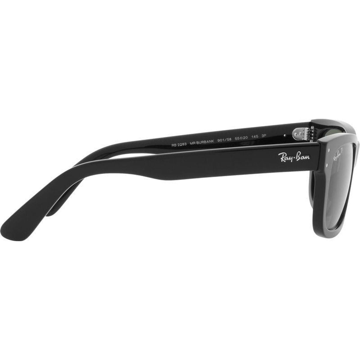 Mr Burbank RB2283, Black/Green Polarised Glass Lenses 52 Eye Size