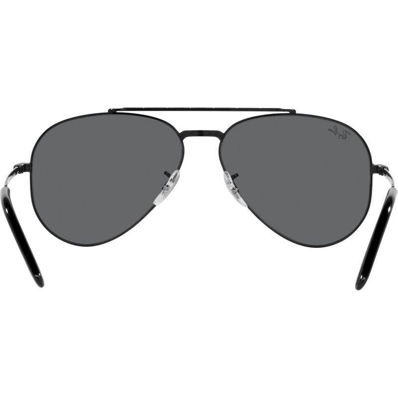 New Aviator RB3625, Black/Dark Grey Glass Lenses 58 Eye Size