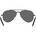 New Aviator RB3625, Black/Dark Grey Glass Lenses 58 Eye Size