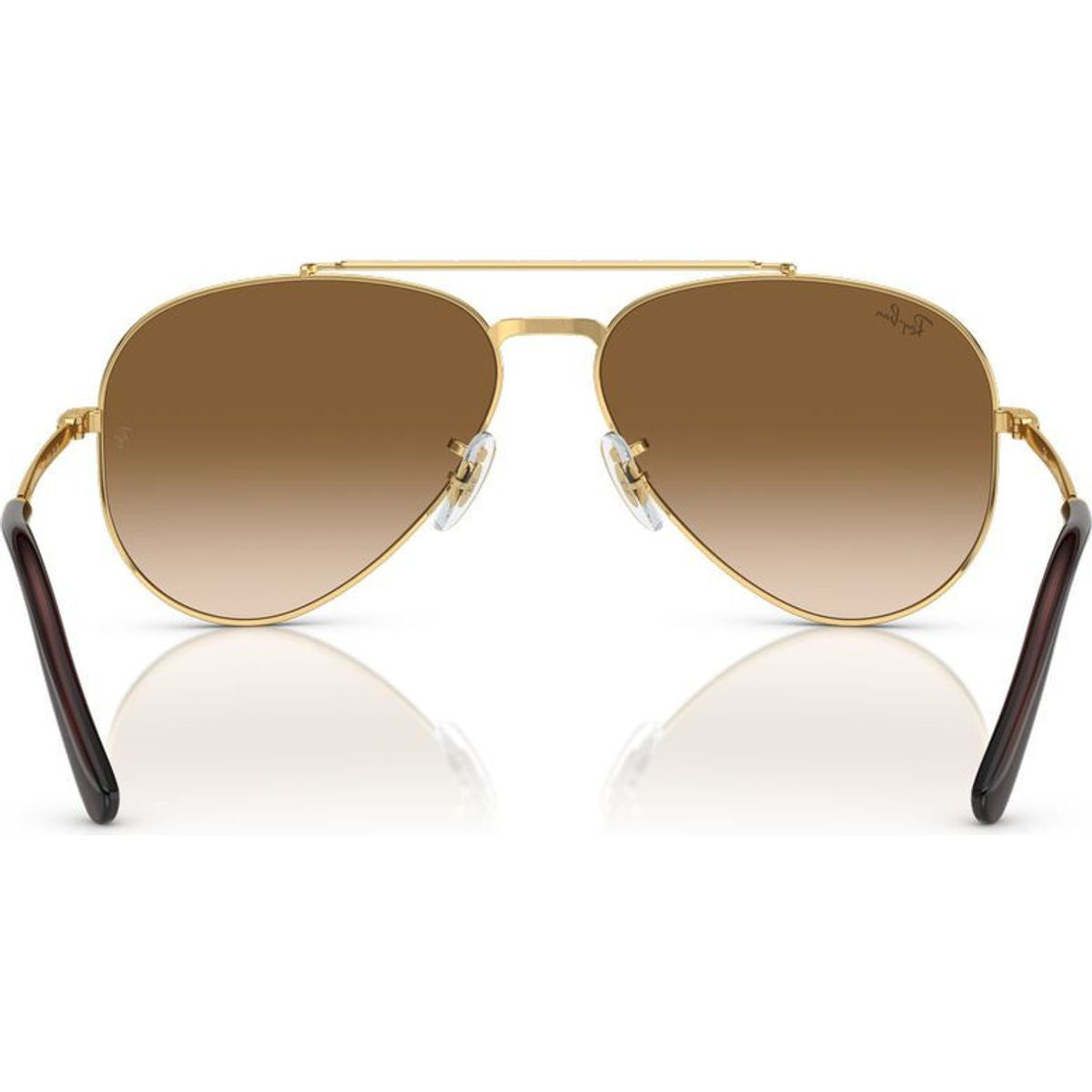 New Aviator RB3625, Gold/Brown Clear Gradient Glass Lenses 62 Eye Size