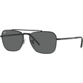 New Caravan RB3636, Black/Dark Grey Glass Lenses 58 Eye Size