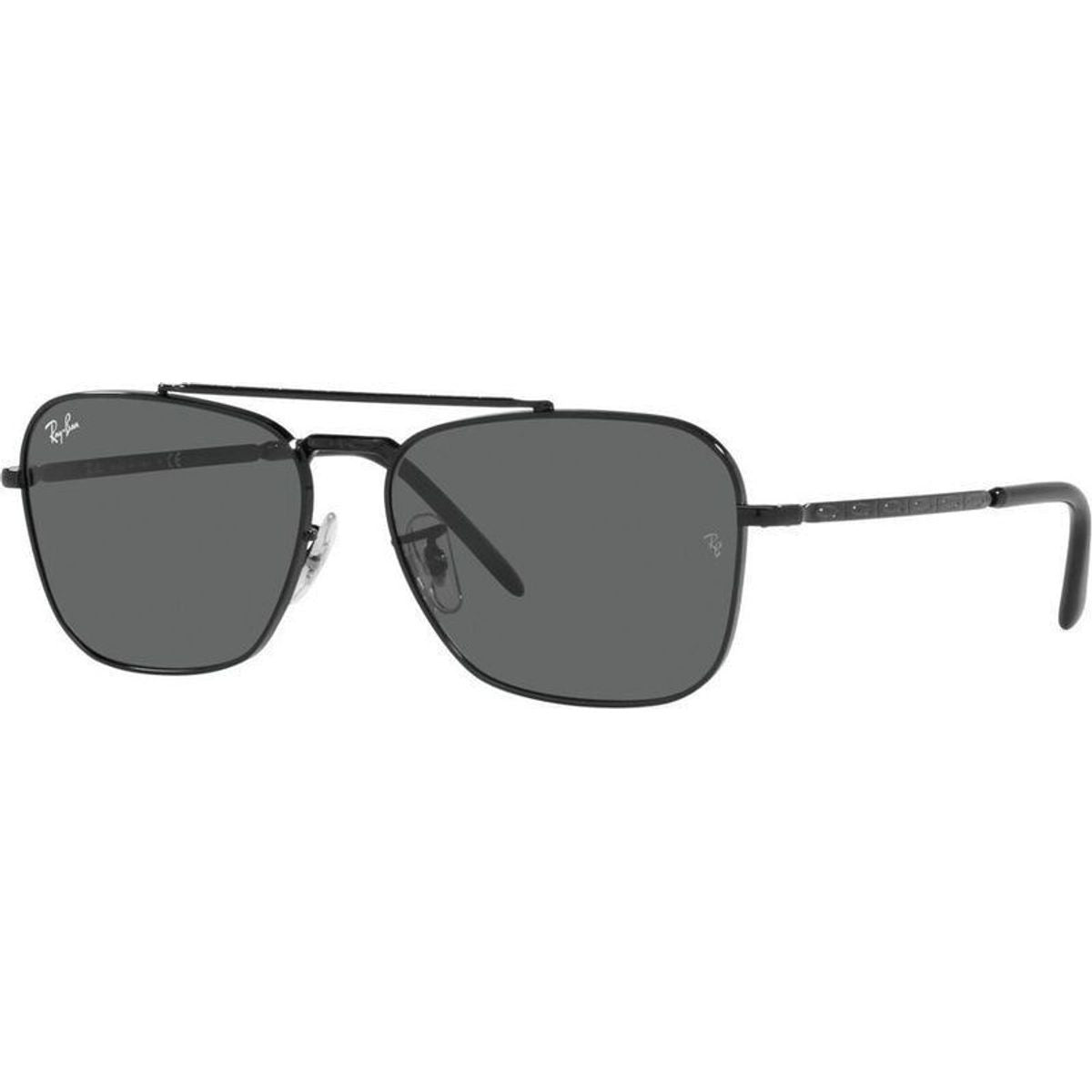New Caravan RB3636, Black/Dark Grey Glass Lenses 58 Eye Size