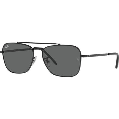 New Caravan RB3636, Black/Dark Grey Glass Lenses 58 Eye Size