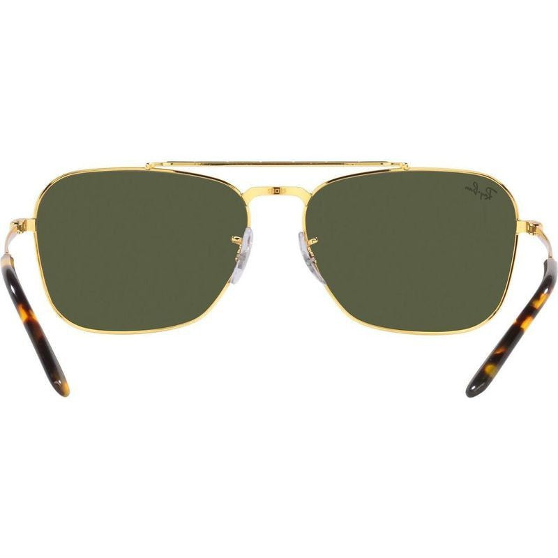 New Caravan RB3636, Legend Gold/Green Glass Lenses 58 Eye Size