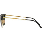 New Clubmaster RB4416, Black on Arista/Green Glass Lenses 53 Eye Size