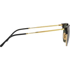 New Clubmaster RB4416, Black on Arista/Green Glass Lenses 53 Eye Size