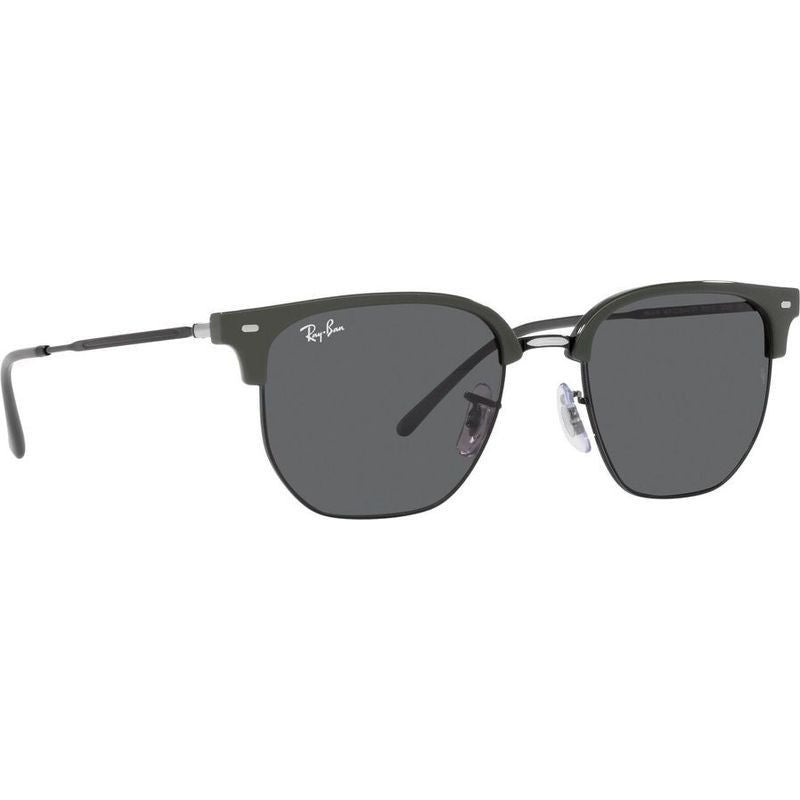 New Clubmaster RB4416, Grey on Black/Dark Grey Glass Lenses 53 Eye Size