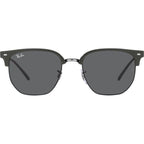 New Clubmaster RB4416, Grey on Black/Dark Grey Glass Lenses 53 Eye Size