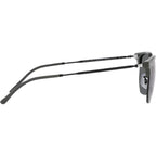 New Clubmaster RB4416, Grey on Black/Dark Grey Glass Lenses 53 Eye Size